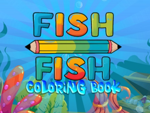 Spel Vis kleurboek  online