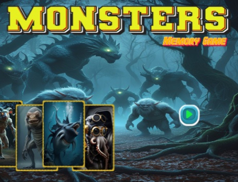 Spel Monsters Memory Game  online