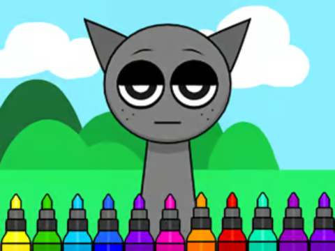 Spel Kleurboek: Sprunki Incredibox Gray  online