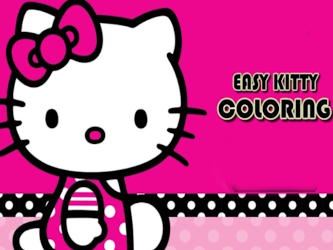 Spel Eenvoudig kleurplaten Kitty  online