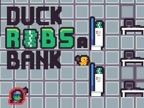 Spel Duck berooft een bank  online