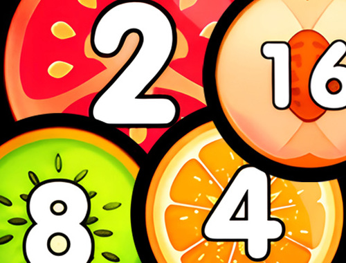 Spel Samenvoegen Balls Shooter 2048 Verbind fruit  online