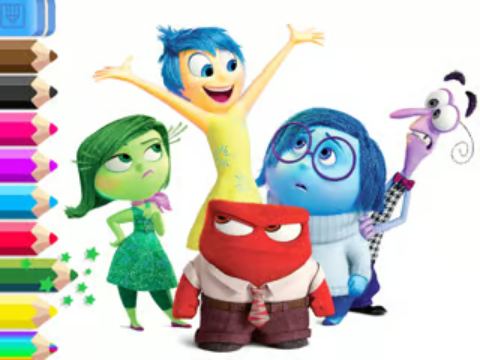 Spel Kleurboek: Inside Out  online