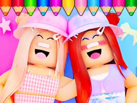 Spel Kleurboek: Roblox Bestie  online