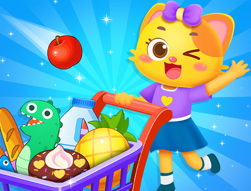 Spel Supermarkt winkelen voor kinderen  online