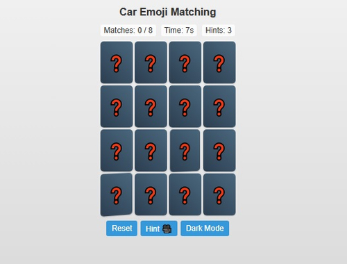 Spel Auto emoji matching  online