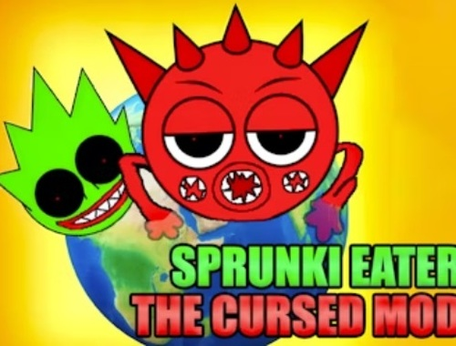 Spel Sprunki eter de vervloekte mod  online