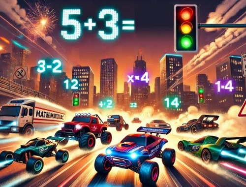 Spel Wiskunde racen  online