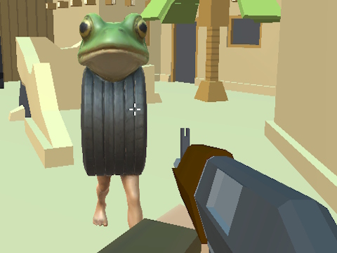 Spel Italiaanse Brainrot -dieren vallen 3D aan  online