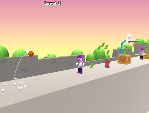 Spel Bounce dunk basketbal  online