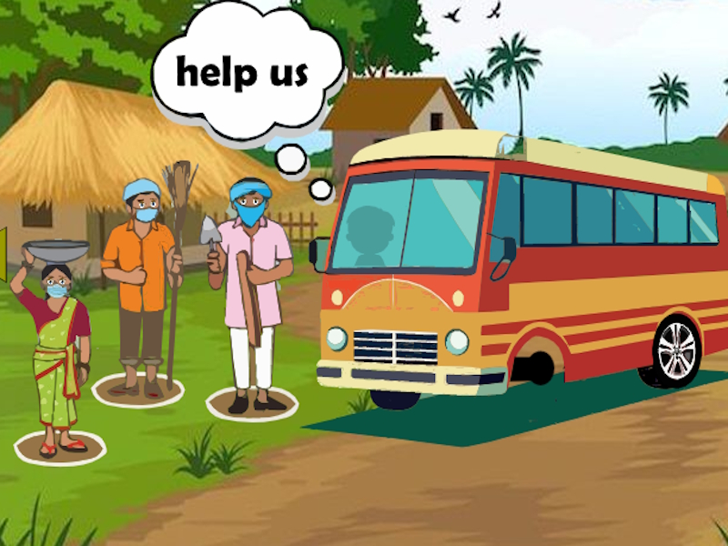 Spel Help de werknemers van het dorp online