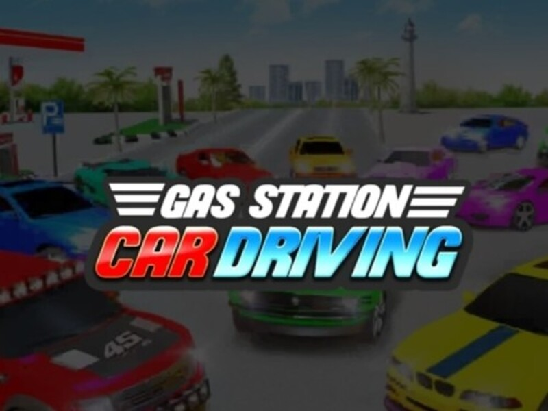 Spel Rijden van de auto van de tankstation online