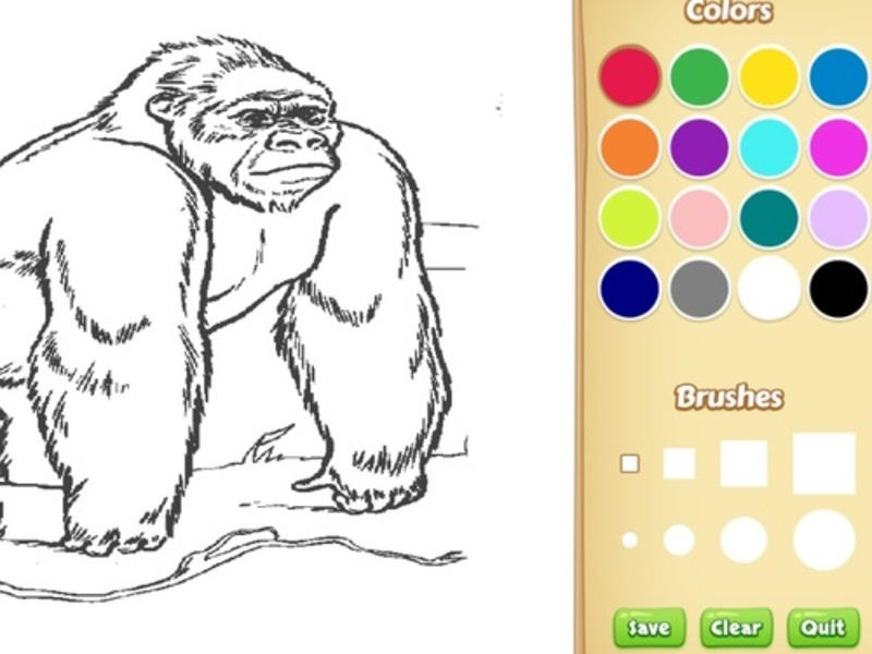 Spel Dierentuin dieren kleurboek voor kinderen online