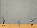 Spel Stick Figuur Badminton  online