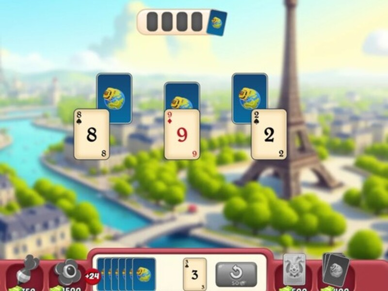Spel Solitaire World Tour online