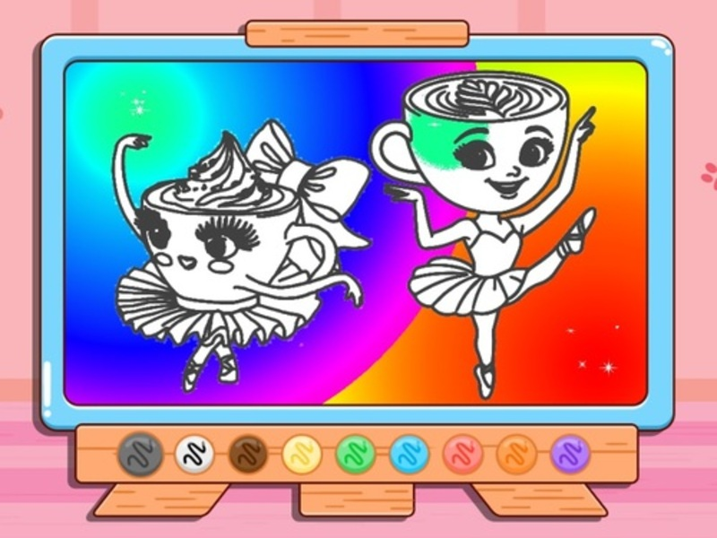 Spel Kleurboek: ballerina cappuccina online