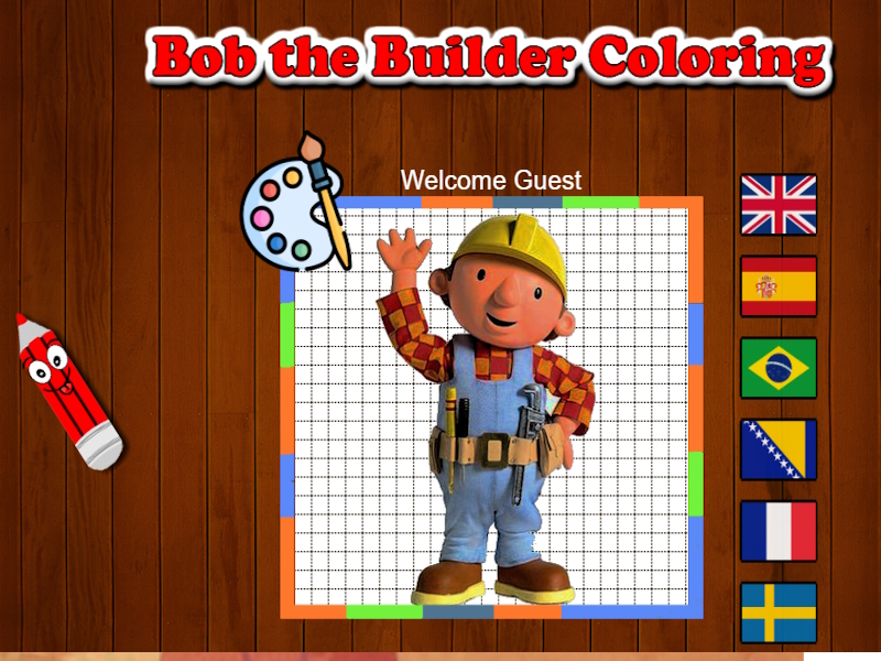 Spel Bob de bouwerkleur online