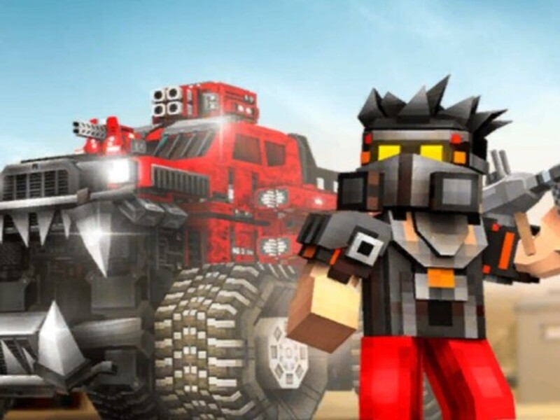 Spel Blocky Cars: Car Battle online