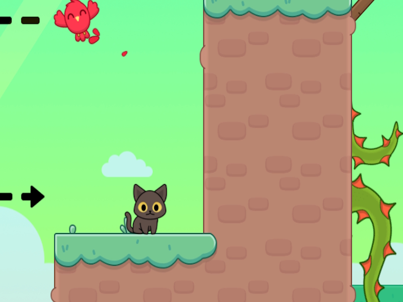 Spel Kitty houdt van vogels online