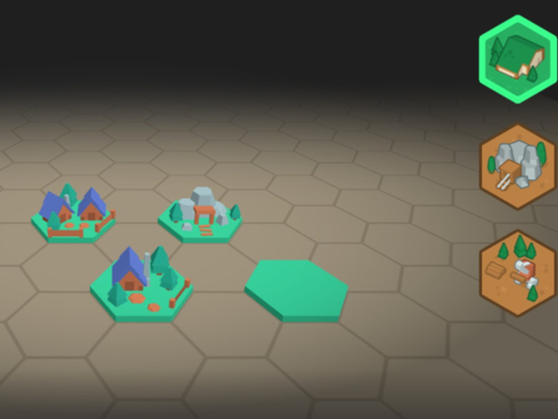 Spel 3D -tegels gebaseerde stadsbouwer online