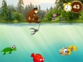 Spel Masha en beer: vissen  online