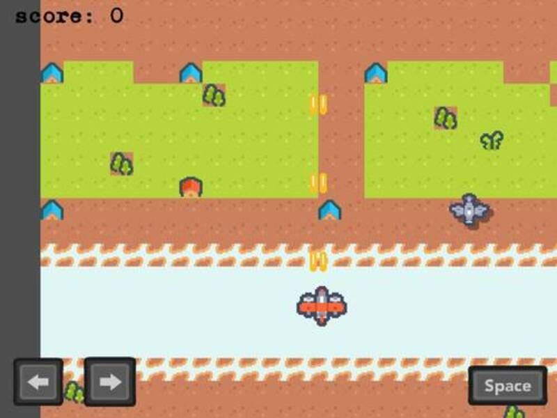 Spel 2d vliegtuigschieten online