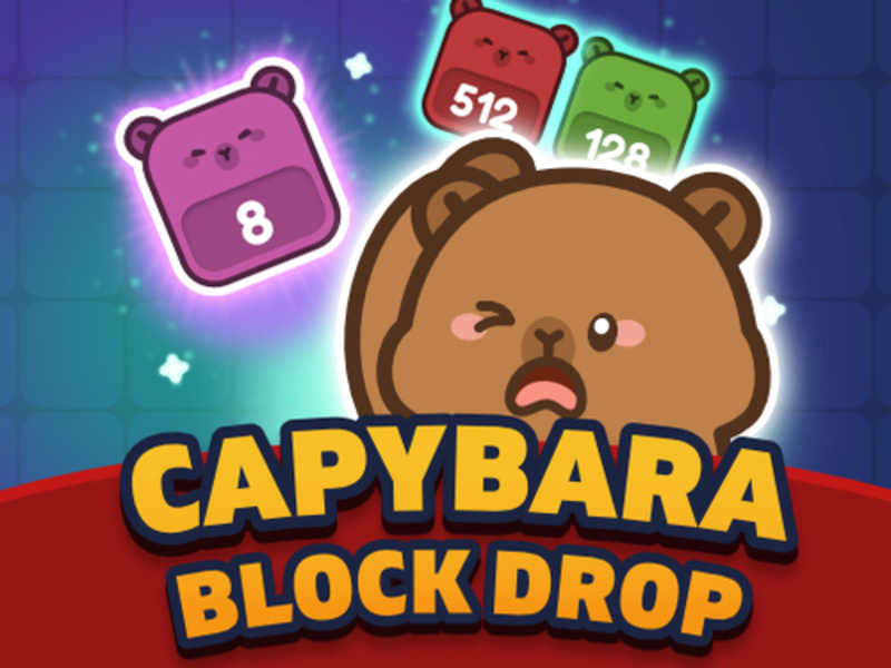 Spel Capybara-blokdruppel online