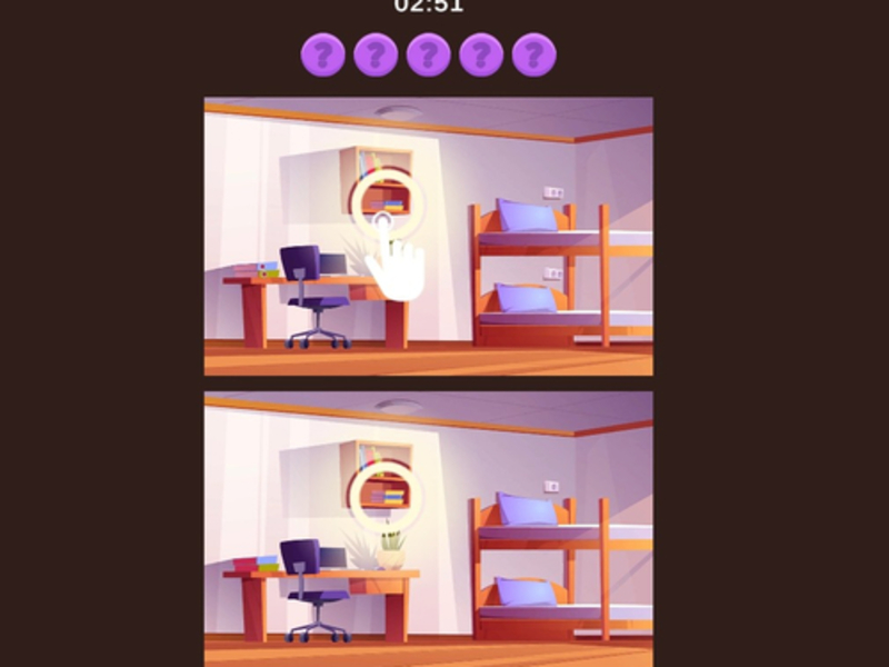 Spel Het vinden van de verschillen in de foto's online