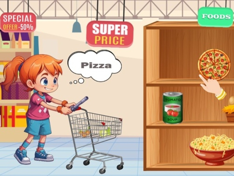 Spel Baby-supermarkt online
