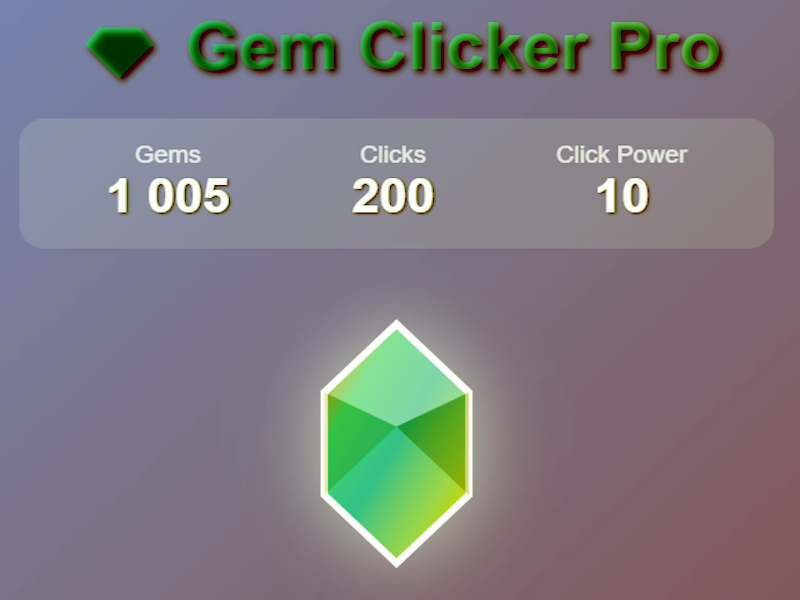 Spel Gem Clicker Pro online