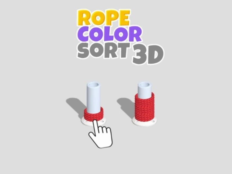 Spel Touwkleur sorteer 3D online