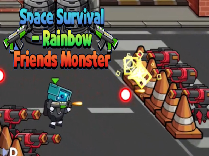 Spel Space Survival - Rainbow Friends Monster online