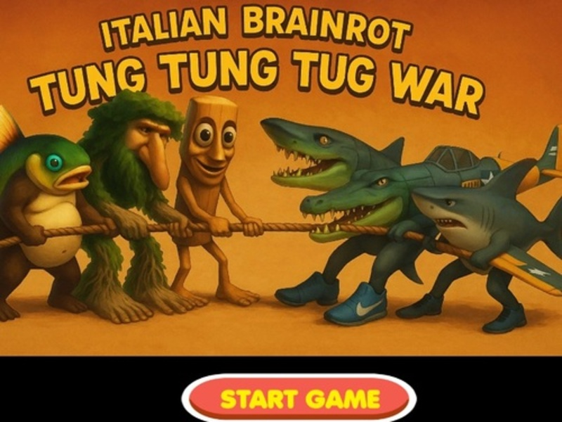 Spel Italiaanse Brainrot Tung Tung Tug War online