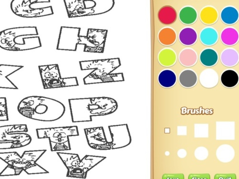 Spel Alfabet Animal Colour Book for Kids online