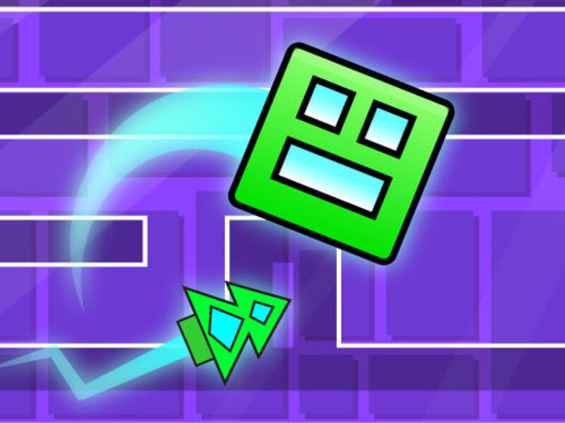 Spel Geometrie dash doolhof kaarten v2 online