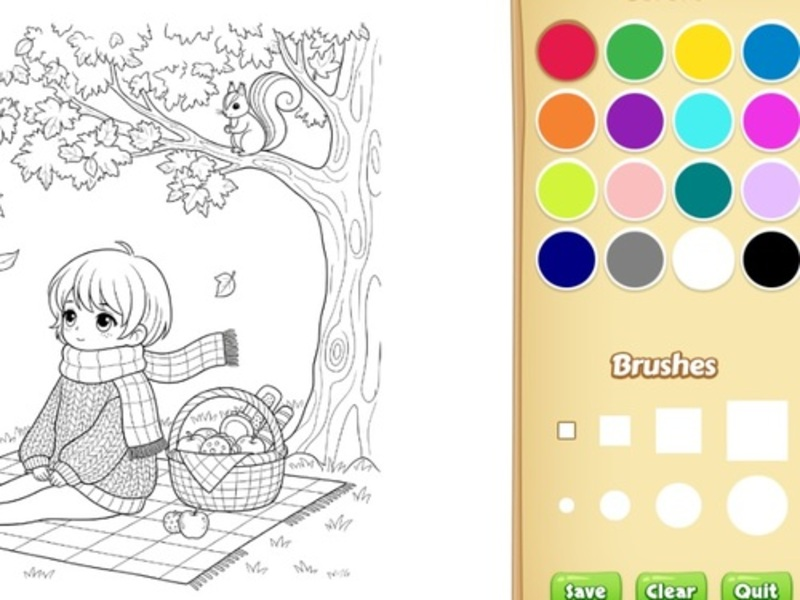 Spel Gezellig kleurboek voor kinderen online