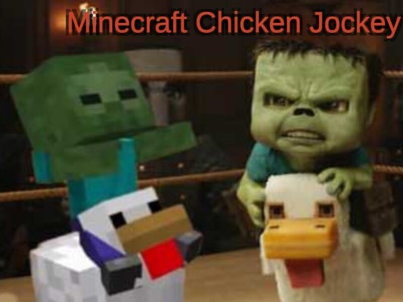 Spel Minecraft Chicken Jockey online